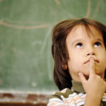 Children at school classroom
