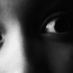 Scared little girl