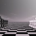digital visualization of a chessboard